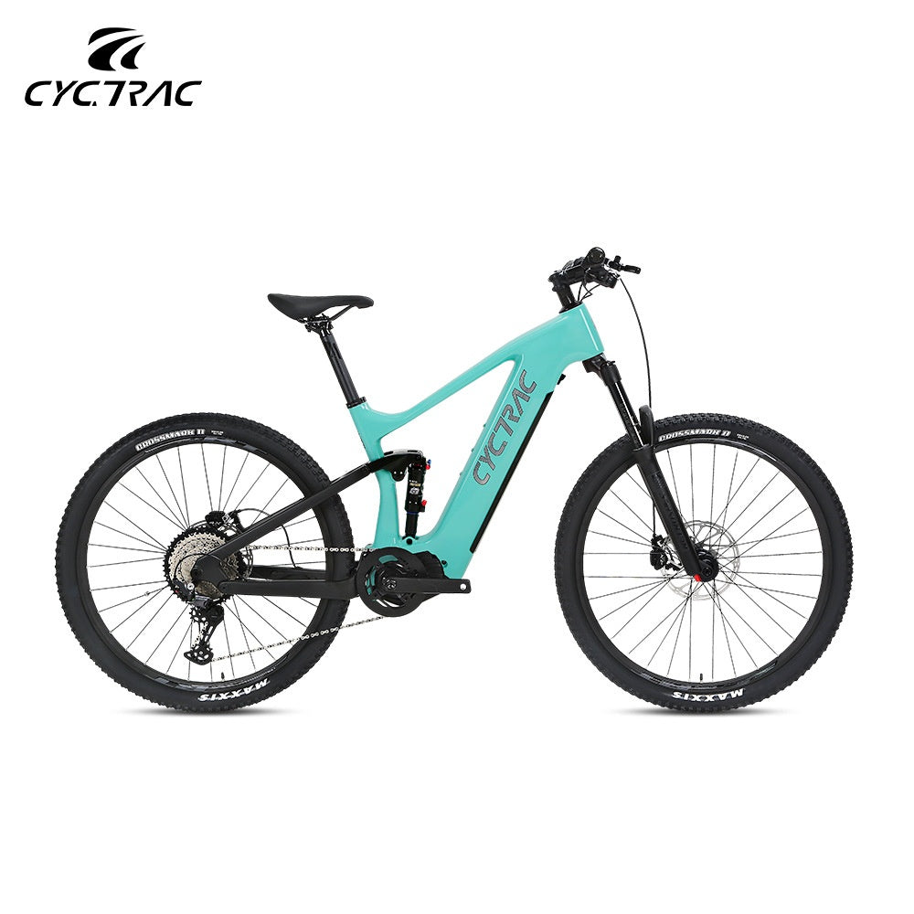 Carbon Fiber Electric Softtail MTB CYCTRAC EM10,BAFANG Mid M510+SHIMANO M6100-12S